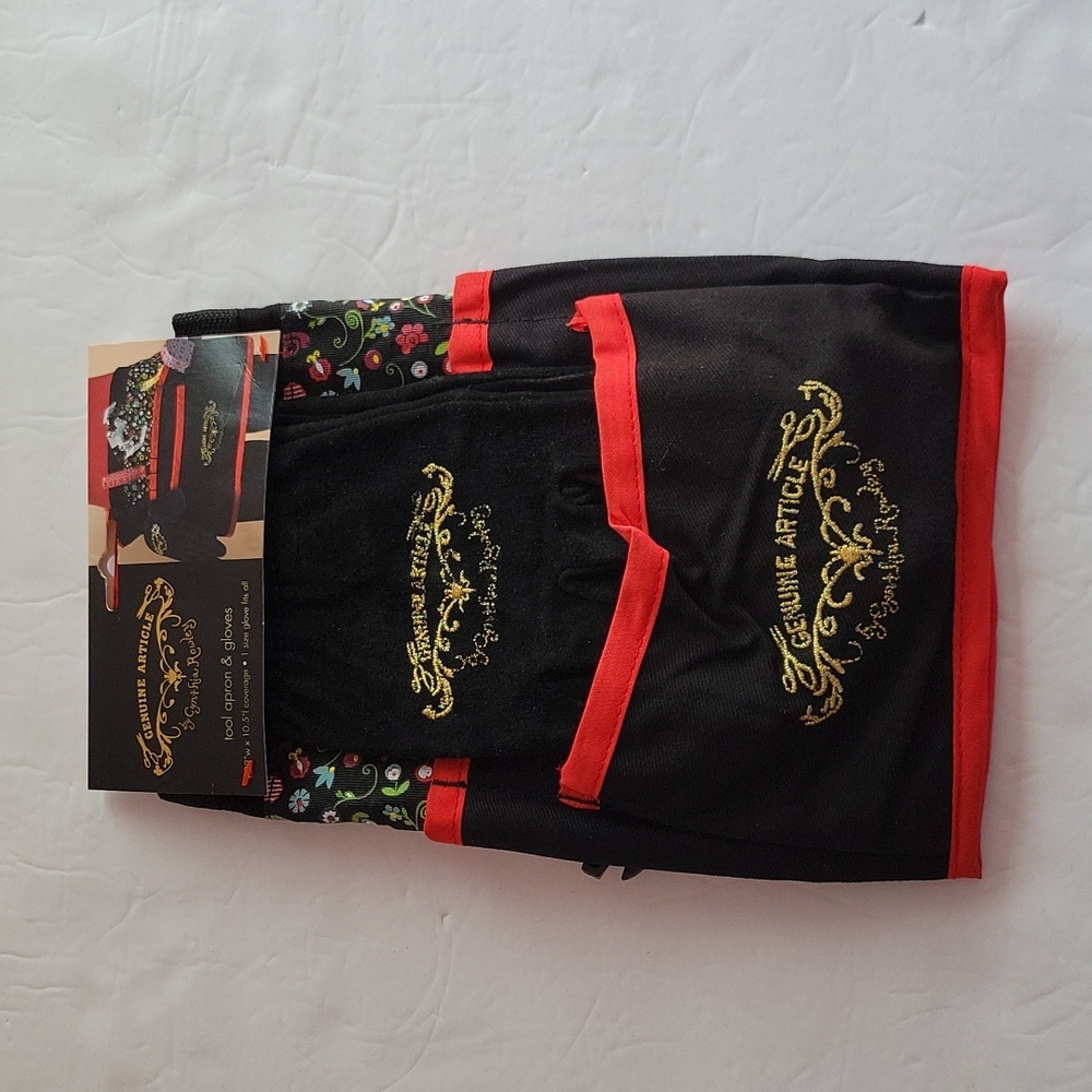 Genuine Article by Cynthia Rowley tool apron & gloves set